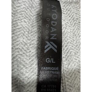 Kyodan Women's Leggings Light Gray Herringbone Size Large EUC